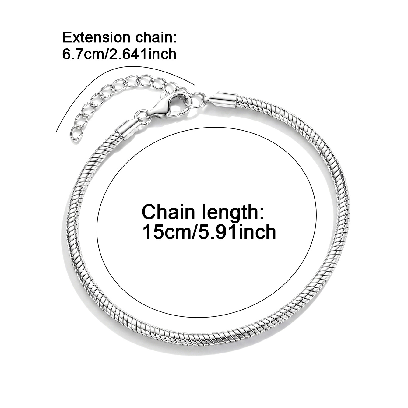 Women's 925 Silver Plated Mushroom Charm Pendant Beaded Bracelet